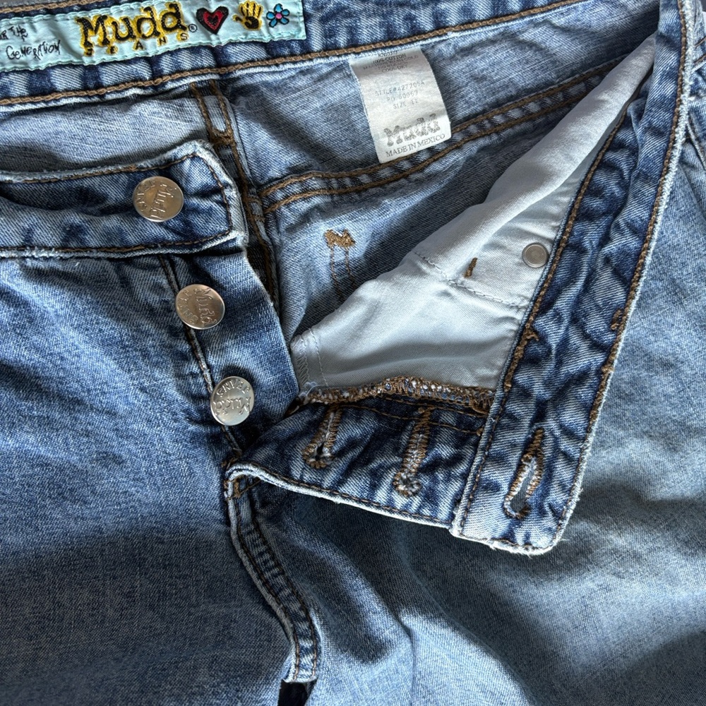 Mudd Women's Flare & Wide 2000s y2k full button fly quality size tagged 11 - Picture 5 of 6
